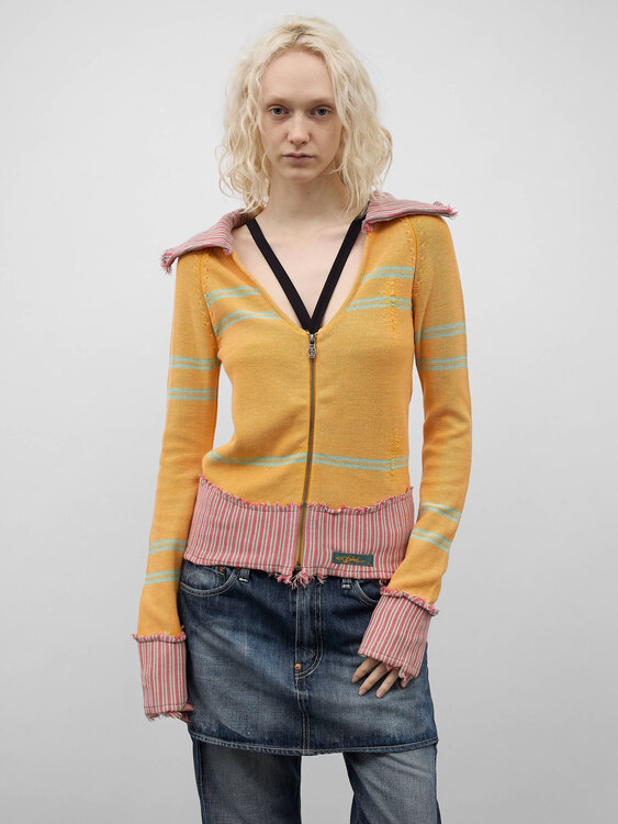 Diesel Knitted Zip-Up Cardigan 