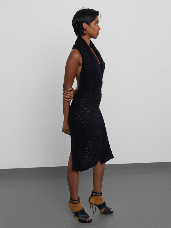 Fornarina Knitted Backless Dress 
