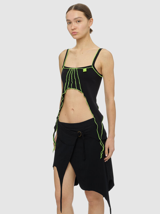 Battery Organic Black Crop Top 