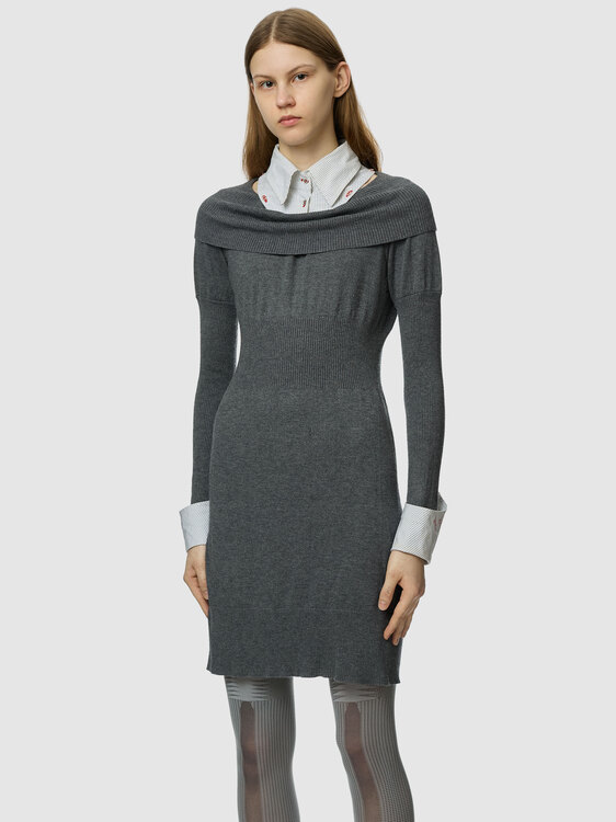 Cop Copine Knitted Shirt Dress 