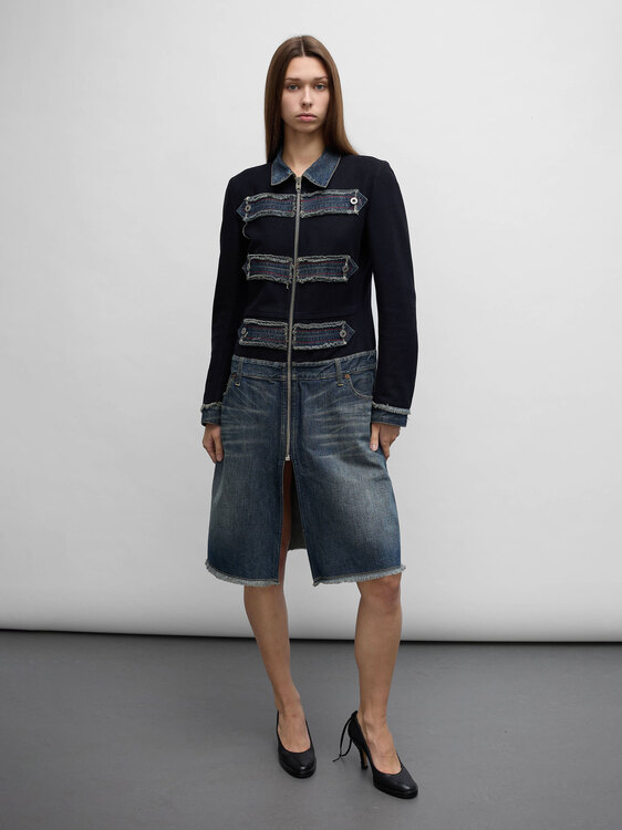 Nolita Wool And Denim Coat 