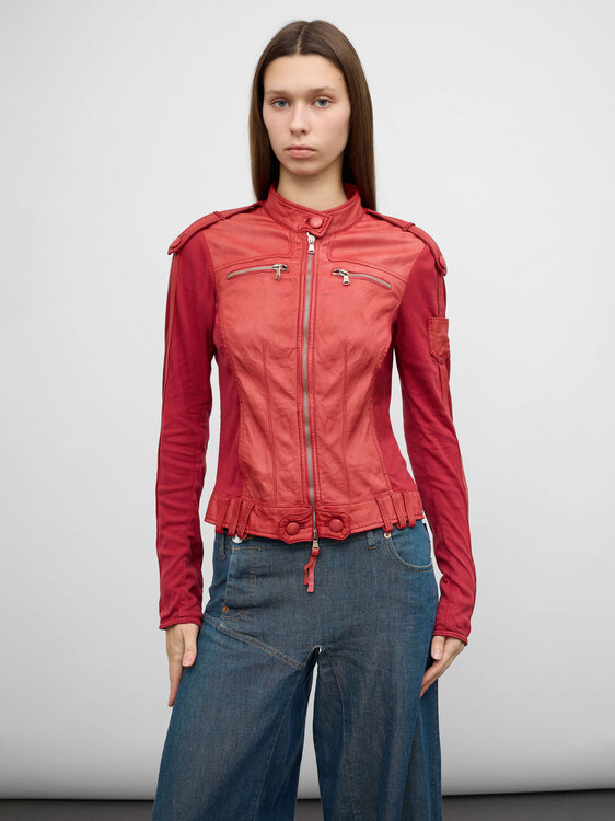 Deconstructed Leather Jacket 