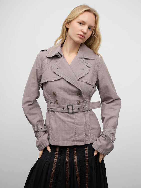 Grey Lavender Twill Jacket 