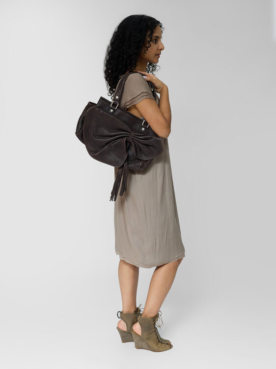Sportmax Brown Leather Bag 