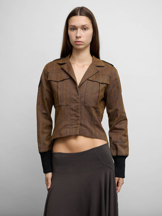Sabotage Brown Twill Jacket 