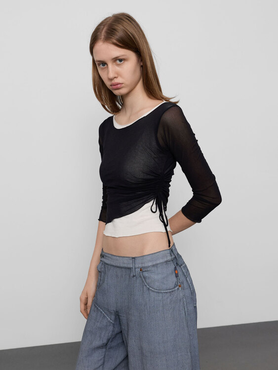Double Layer Effect Asymmetrical Top 