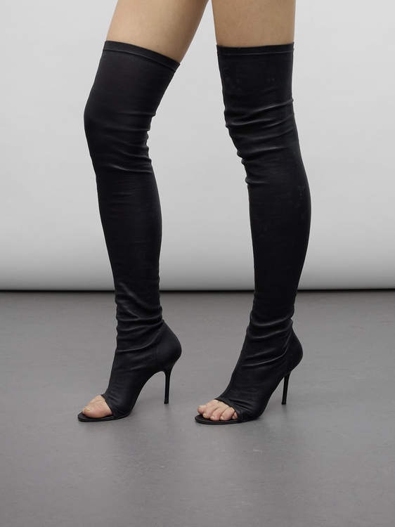 Plein Sud Stretchy Leather Boots 