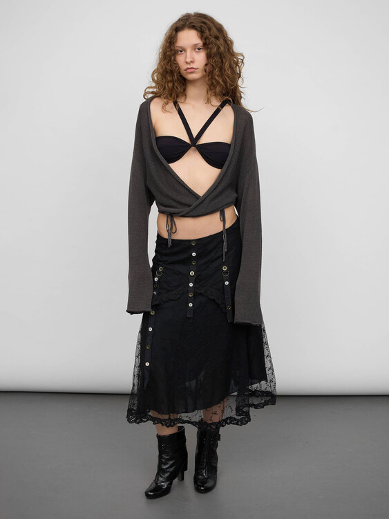 Sarah Pacini Wraparound Cardigan 