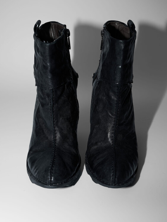 Diesel Black Leather Boots 