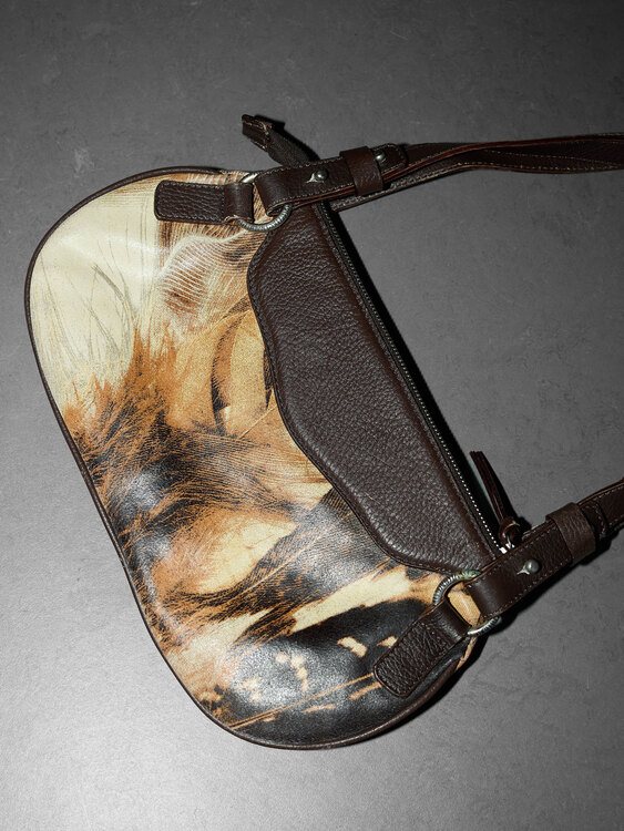 Cavalli Leather Mini Bag 