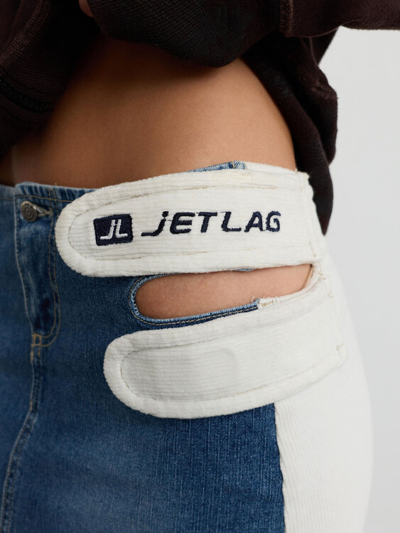 JetLag Cutout Details Mini Skirt 