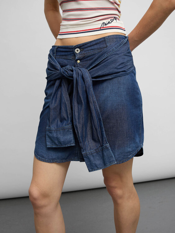 Diesel Denim Deconstructed Skirt 