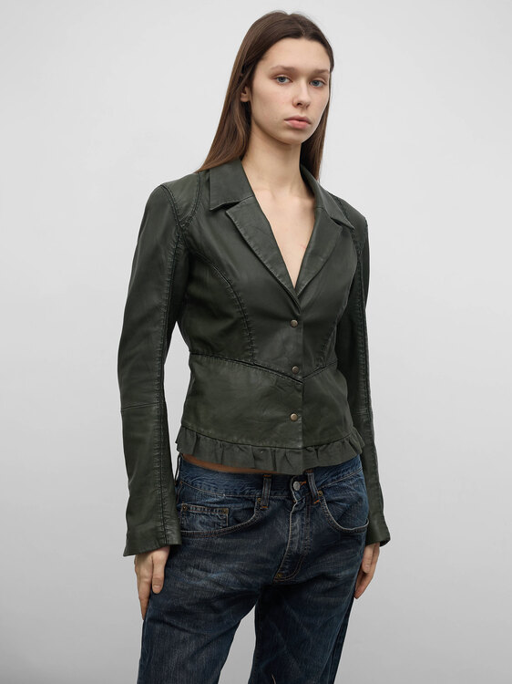 Michiko Koshino Leather Jacket 