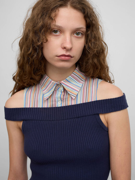 Off-Shoulder 2-in-1 Top 