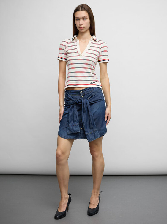 Diesel Denim Deconstructed Skirt 