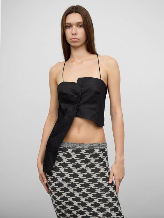 Cop Copine Asymmetrical Bustier 