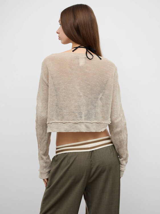 Sarah Pacini Cropped Cardigan 