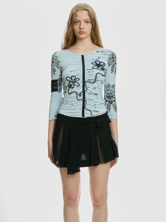 Nolita Pleated Mini Skirt 