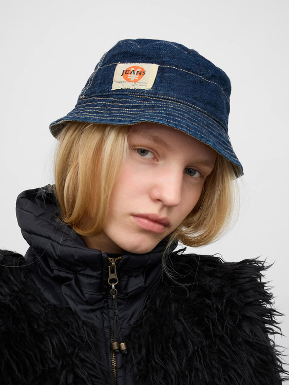 Michiko Koshino Denim Bucket Hat 