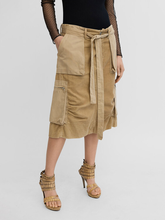 Nolita Corduroy Midi Skirt 