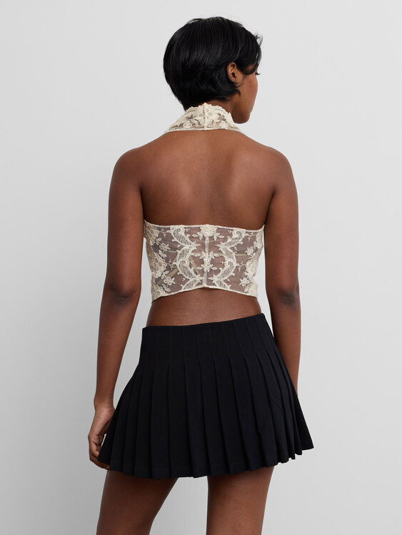 Plein Sud Lace Halter Top 