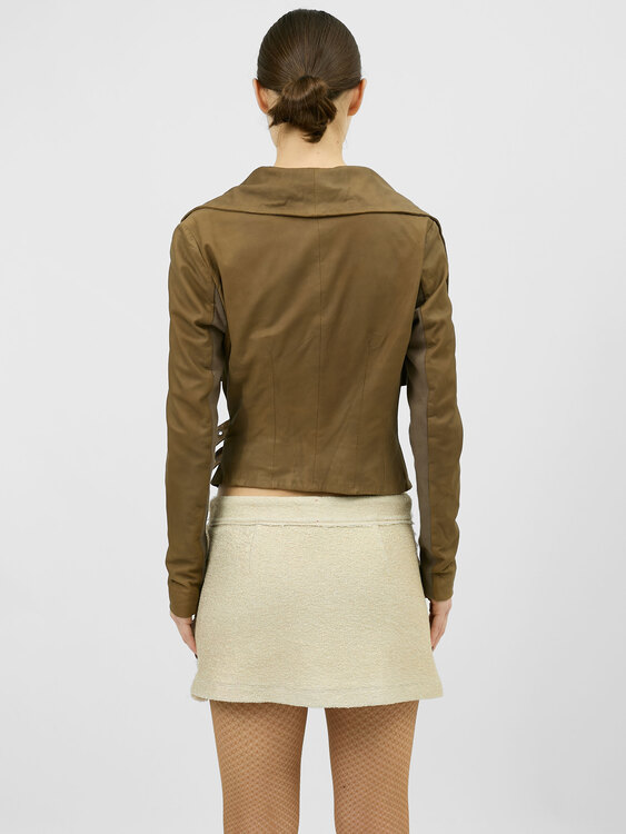 Asymmetric Leather Jacket 