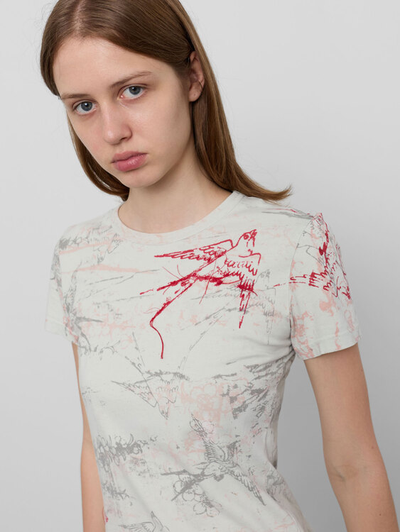 Michiko Koshino Graphic Print T-Shirt 