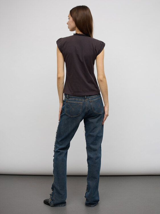 Plein Sud Ripped Effect Jeans 