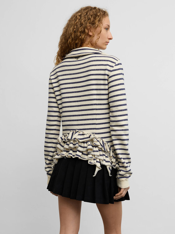 Fornarina Striped Jersey Blazer 
