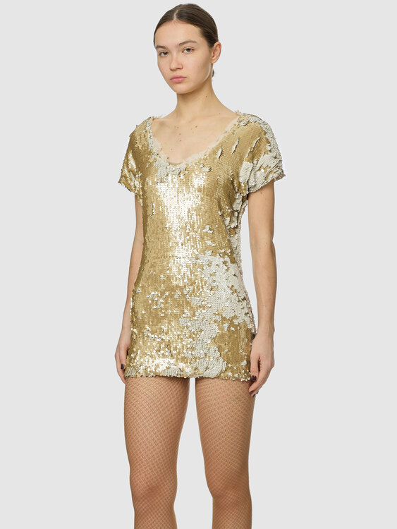 Plein Sud Sequin Mini Dress 