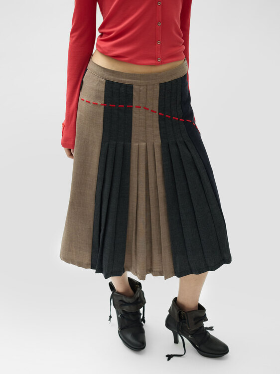 Michiko Koshino Pleated Skirt 