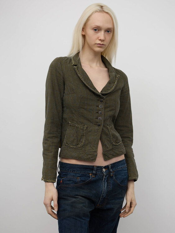 Cop Copine Tweed Pattern Jacket 