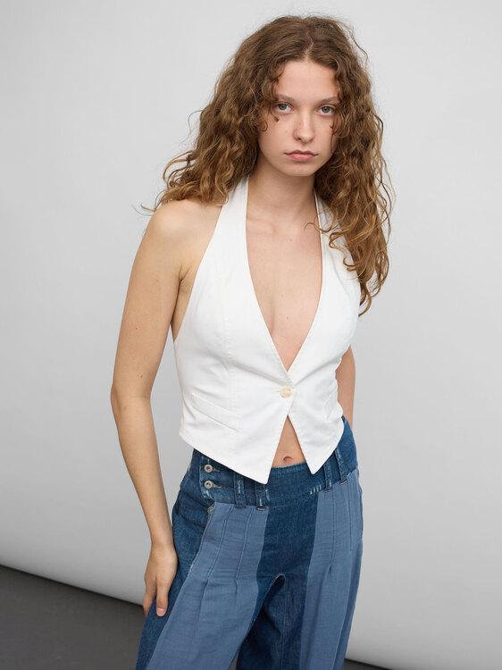 Sisley Backless Halter Vest 