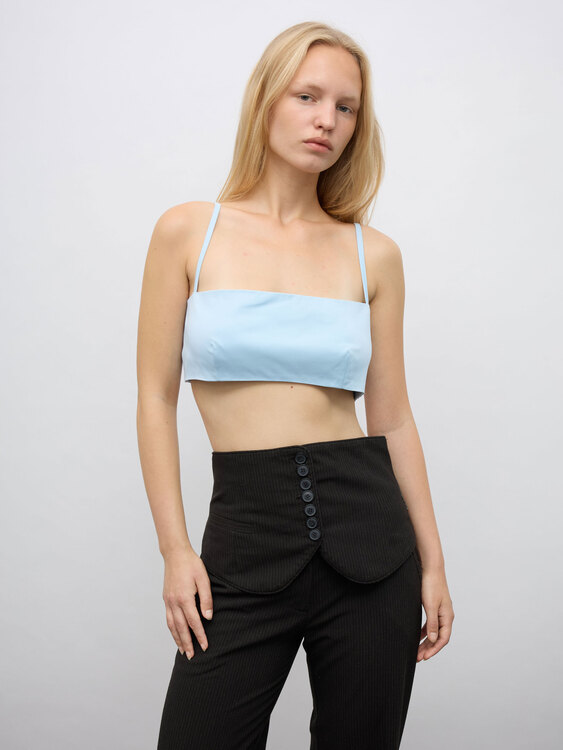 Versus Cropped Bustier Top 