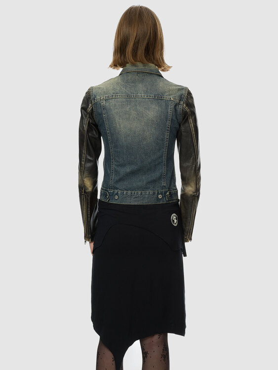 Nolita Leather And Denim Jacket 