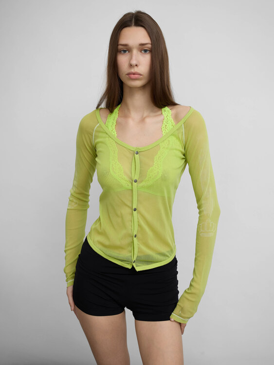 Diesel Mesh Cardigan 