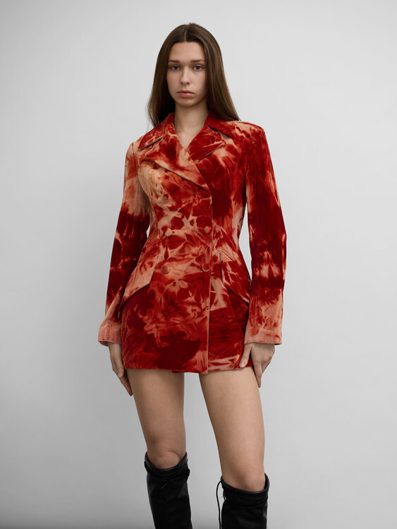 Plein Sud Tie-Dye Blazer Coat 