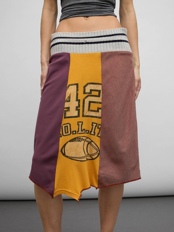 Nolita Patchwork Midi Skirt 