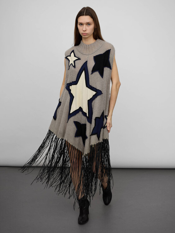 E-play Fringed Star Poncho 