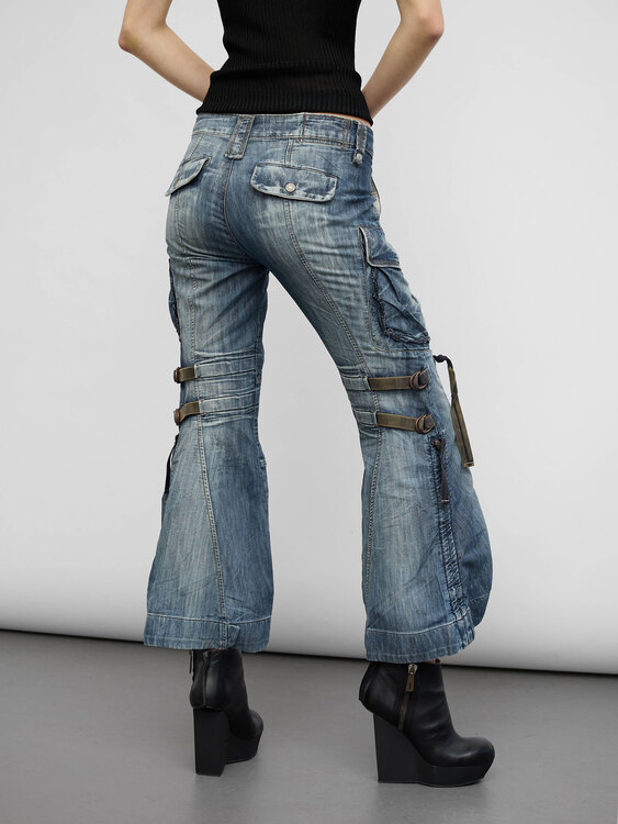 Girbaud Denim Cargo Trousers 