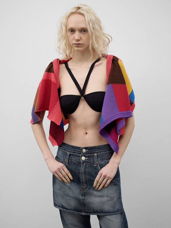 Comme des Garçons Patchwork Shrug 